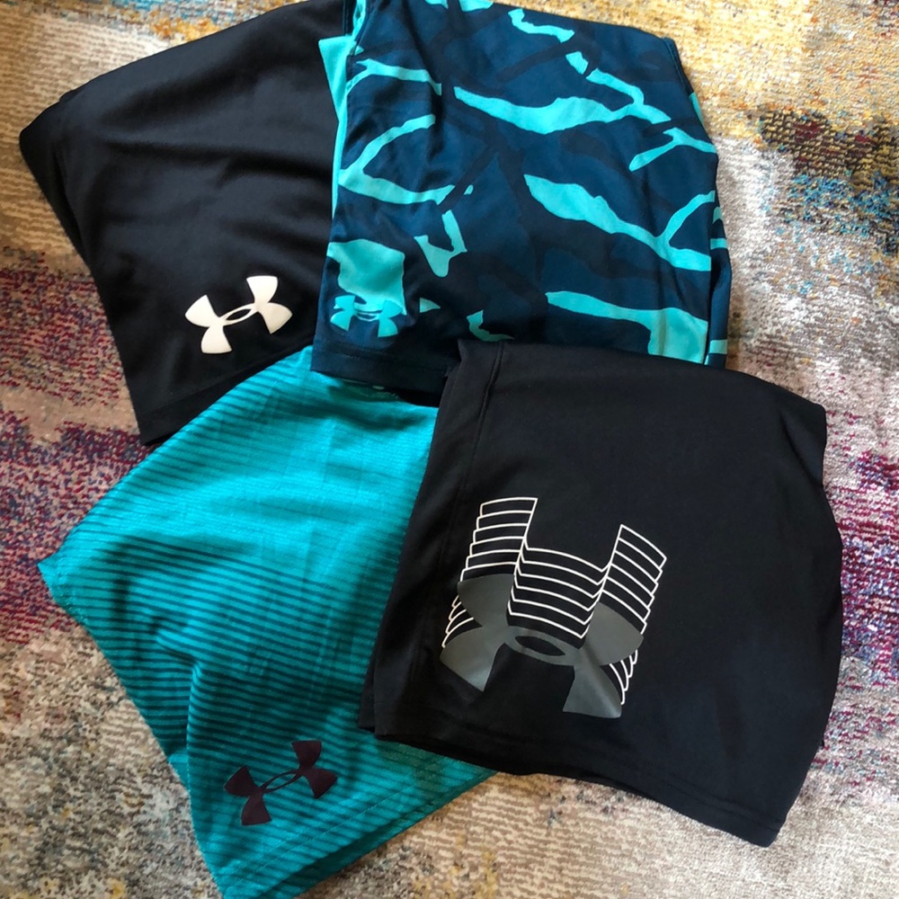 Under Armour Boys Shorts:   Lot of 4 Shorts